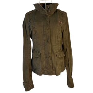 Holister Y2K Lightweight Utility Cargo Jacket Olive Green (INV 0017)